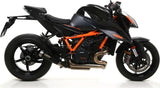 Tubo De Escape Con Homologación Acústica Pro-Race Nichrom Negro Acero - Arrow Special Parts Compatible Con Ktm 1290 Superduke R (2020-2023)