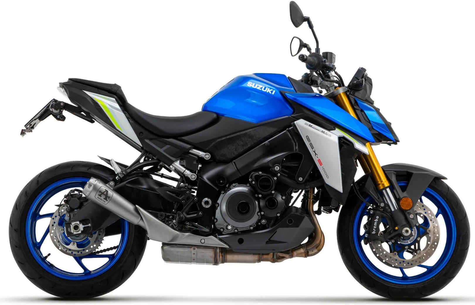 Tubo De Escape Con Homologación Acústica Pro-Race Titanio Titanio - Arrow Special Parts Compatible Con Suzuki Gsx-S 1000 Gt (2021-2024)
