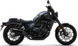 Tubo De Escape Con Homologación Acústica Rebel Aluminio Negro Carbono - Arrow Special Parts Compatible Con Honda Cmx 1100 Rebel (2021-2024)