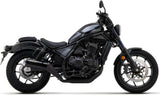 Tubo De Escape Con Homologación Acústica Rebel Aluminio Negro Aluminio Negro - Arrow Special Parts Compatible Con Honda Cmx 1100 Rebel (2021-2024)