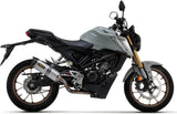 Sistema De Escape Completo Sin Catalizador Y Con Homologación Acústica Thunder Aluminio Carbono - Arrow Special Parts Compatible Con Honda Cb 125 R (2021-2024)