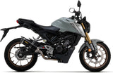 Sistema De Escape Completo Con Catalizador Y Homologación Acústica Thunder Aluminio Negro Carbono - Arrow Special Parts Compatible Con Honda Cb 125 R (2021-2024)