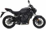 Sistema De Escape Completo Con Catalizador Y Homologación Acústica Thunder Aluminio Negro Carbono - Arrow Special Parts Compatible Con Yamaha Mt-07 (2021-2024)