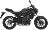 Sistema De Escape Completo Con Catalizador Y Homologación Acústica Thunder Titanio Carbono - Arrow Special Parts Compatible Con Yamaha Mt-07 (2021-2024)