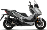 Tubo De Escape Con Catalizador Y Homologación Acústica Indy-Race Aluminio Negro Carbono - Arrow Special Parts Compatible Con Honda Adv 350 (2022-2024)