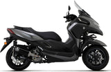 Tubo De Escape Con Homologación Acústica Urban Aluminio Negro Acero Negro - Arrow Special Parts Compatible Con Yamaha X-Max 300 (2021-2024)