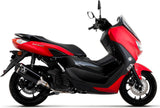Sistema De Escape Completo Con Catalizador Y Homologación Acústica Urban Aluminio Negro Acero Negro - Arrow Special Parts Compatible Con Yamaha N-Max 125 (2021-2024)