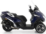 Tubo De Escape Con Catalizador Y Homologación Acústica Urban Aluminio Negro Carbono - Arrow Special Parts Compatible Con Peugeot Metropolis 400 (2017-2021)