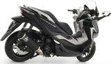 Tubo De Escape Sin Catalizador Y Con Homologación Acústica Urban Aluminio Negro Acero Negro - Arrow Special Parts Compatible Con Honda Forza 350 (2021-2024)