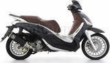 Tubo De Escape Con Catalizador Y Homologación Acústica Urban Aluminio Negro Acero Negro - Arrow Special Parts Compatible Con Piaggio Beverly 300 Hpe (2021-2024)