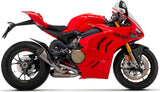 Escape Doble Sin Homologación Acústica Works Full Titanio Carbono - Arrow Special Parts Compatible Con Ducati Streetfighter V4 (2020-2024)