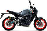 Sistema De Escape Completo Sin Catalizador Y Con Homologación Acústica Works Nichrom Negro Carbono - Arrow Special Parts Compatible Con Yamaha Mt-09 (2021-2023)