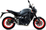 Sistema De Escape Completo Sin Catalizador Y Con Homologación Acústica Works Nichrom Negro Carbono - Arrow Special Parts Compatible Con Yamaha Mt-09 (2021-2023)