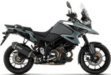 Tubo De Escape Con Homologación Acústica Explorer Aluminio Negro Fondo Carby - Arrow Special Parts Compatible Con Suzuki V-Strom 1050 (2025-2026)