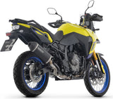 Tubo De Escape Con Homologación Acústica Explorer Aluminio Negro Fondo Carby - Arrow Special Parts Compatible Con Suzuki V-Strom 800 De (2025-2026)