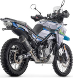 Tubo De Escape Con Homologación Acústica Indy-Race Evo Aluminio Negro Carbono - Arrow Special Parts Compatible Con Cfmoto 450 Mt (2024)