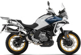 Tubo De Escape Con Homologación Acústica Indy-Race Evo Aluminio Negro Fondo Carby - Arrow Special Parts Compatible Con Cfmoto 700 Mt Adventure (2025-2026)