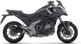 Tubo De Escape Con Homologación Acústica Indy-Race Evo Aluminio Negro Fondo Carby - Arrow Special Parts Compatible Con Honda Nc 750 X (2025-2026)