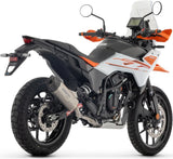 Tubo De Escape Con Homologación Acústica Indy-Race Evo Aluminio Negro Fondo Carby - Arrow Special Parts Compatible Con Ktm 390 Adventure X (2025-2026)