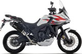 Tubo De Escape Con Homologación Acústica Indy-Race Evo Aluminio Negro Fondo Carby - Arrow Special Parts Compatible Con Zontes Zt 703 F (2025-2026)