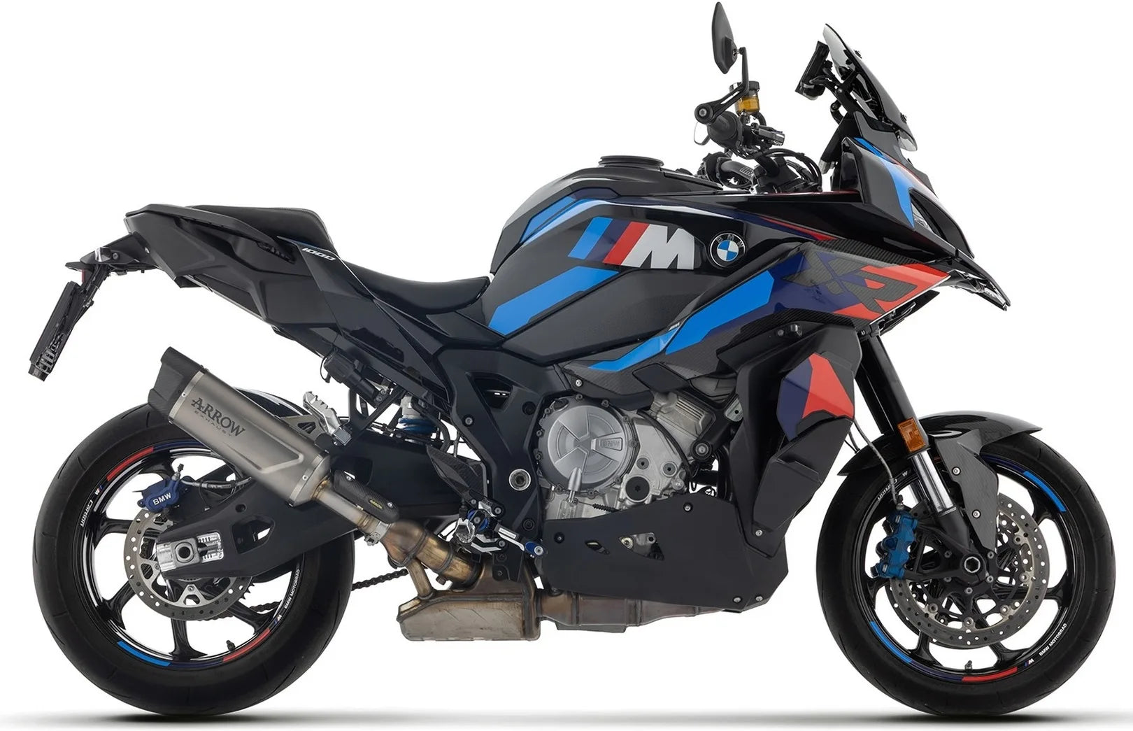 Sistema De Escape Completo Sin Catalizador Y Con Homologación Acústica Indy-Race Evo Titanio Fondo Carby - Arrow Special Parts Compatible Con Bmw M 1000 Xr (2025-2026)
