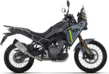 Tubo De Escape Con Homologación Acústica Indy-Race Evo Titanio Fondo Carby - Arrow Special Parts Compatible Con Cfmoto 450 Mt (2025-2026)