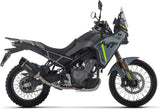 Tubo De Escape Con Homologación Acústica Indy-Race Evo Aluminio Negro Fondo Carby - Arrow Special Parts Compatible Con Cfmoto 450 Mt (2025-2026)