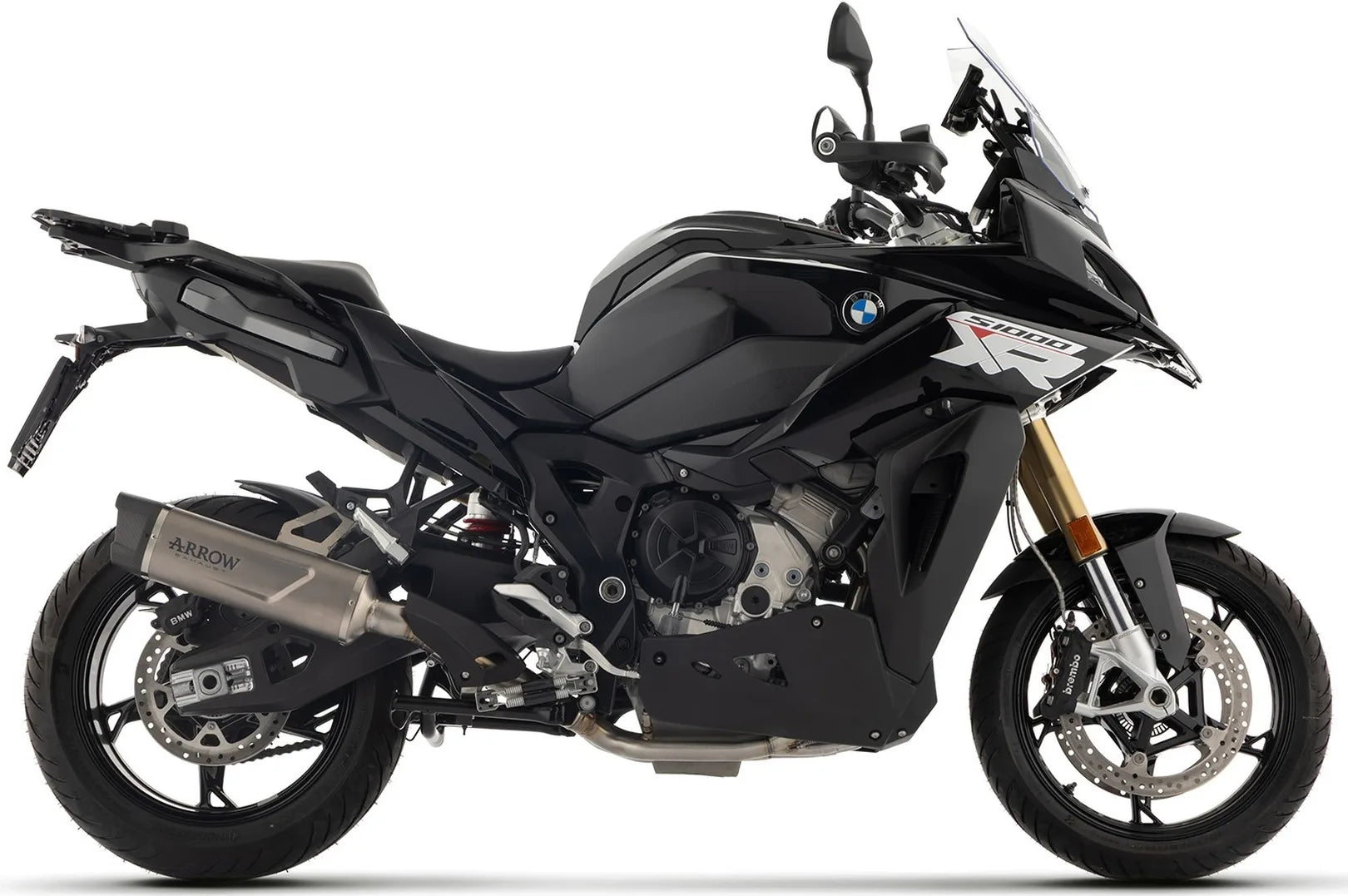 Sistema De Escape Completo Sin Catalizador Y Con Homologación Acústica Indy-Race Evo Titanio Fondo Carby - Arrow Special Parts Compatible Con Bmw S 1000 Xr (2024-2026)
