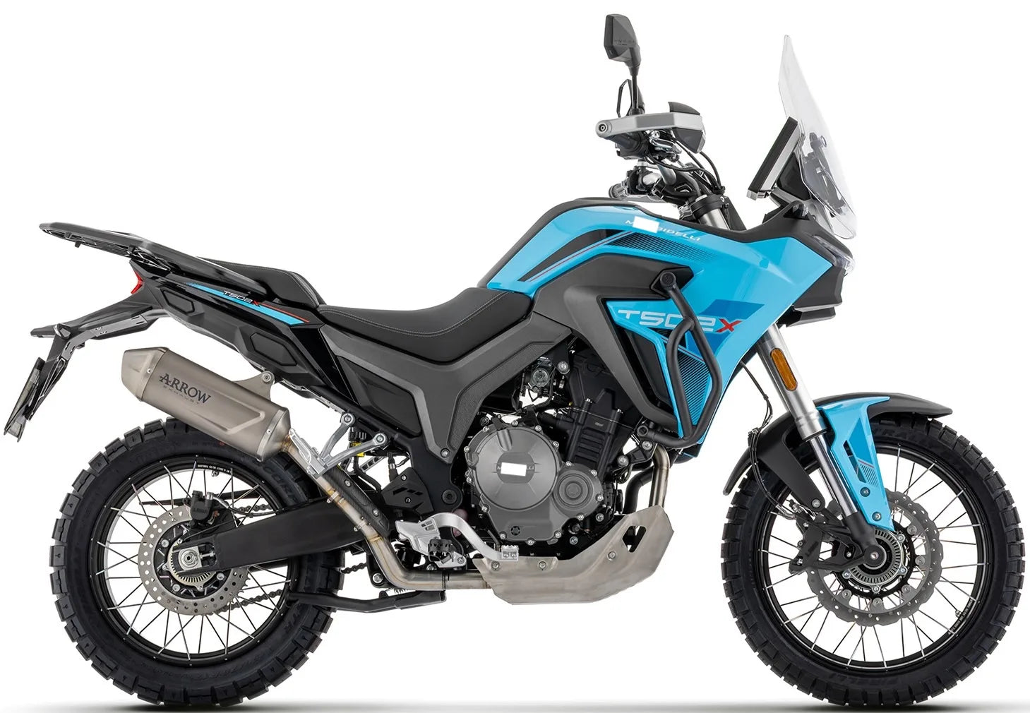 Sistema De Escape Completo Sin Catalizador Y Con Homologación Acústica Indy Race Evo Titanio Fondo Acero - Arrow Special Parts Compatible Con Morbidelli T502X (2026)