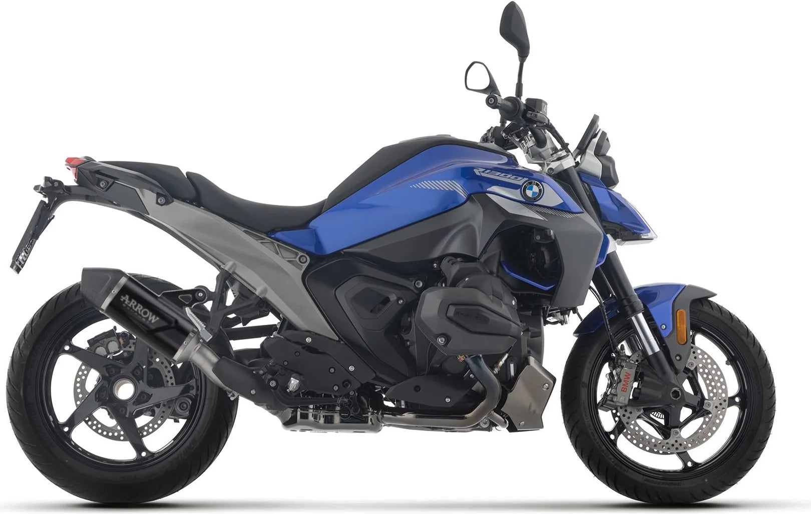 Sistema De Escape Completo Sin Catalizador Y Con Homologación Acústica Indy-Race Evo Aluminio Negro Fondo Carby - Arrow Special Parts Compatible Con Bmw R 1300 (2025-2026)