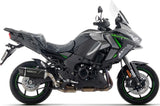 Sistema De Escape Completo Sin Catalizador Y Con Homologación Acústica Indy-Race Evo Aluminio Negro Fondo Carby - Arrow Special Parts Compatible Con Kawasaki Versys 1100 (2025-2026)