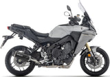 Sistema De Escape Completo Sin Catalizador Y Sin Homologación Acústica Indy-Race Evo Aluminio Negro Fondo Carby - Arrow Special Parts Compatible Con Yamaha Tracer 9 (2025-2026)