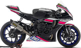 Sistema De Escape Completo Sin Catalizador Y Sin Homologación Acústica Indy-Race Evo Competition Titanio Fondo Carby - Arrow Special Parts Compatible Con Yamaha Yzf-R1 1000 (2025)