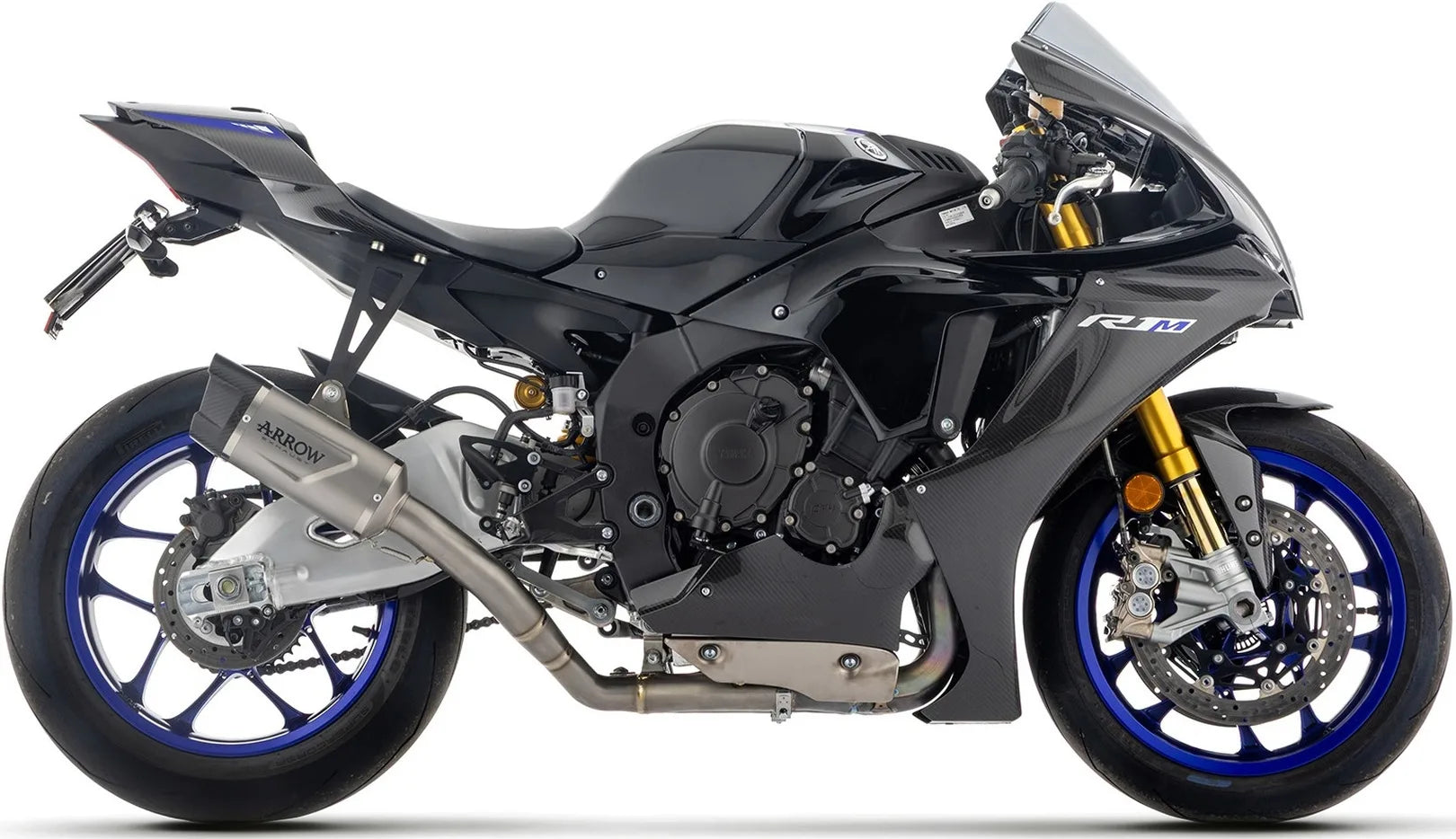 Tubo De Escape Sin Catalizador Y Sin Homologación Acústica Indy-Race Evo Titanio Fondo Carby - Arrow Special Parts Compatible Con Yamaha Yzf-R1 1000 (2025)