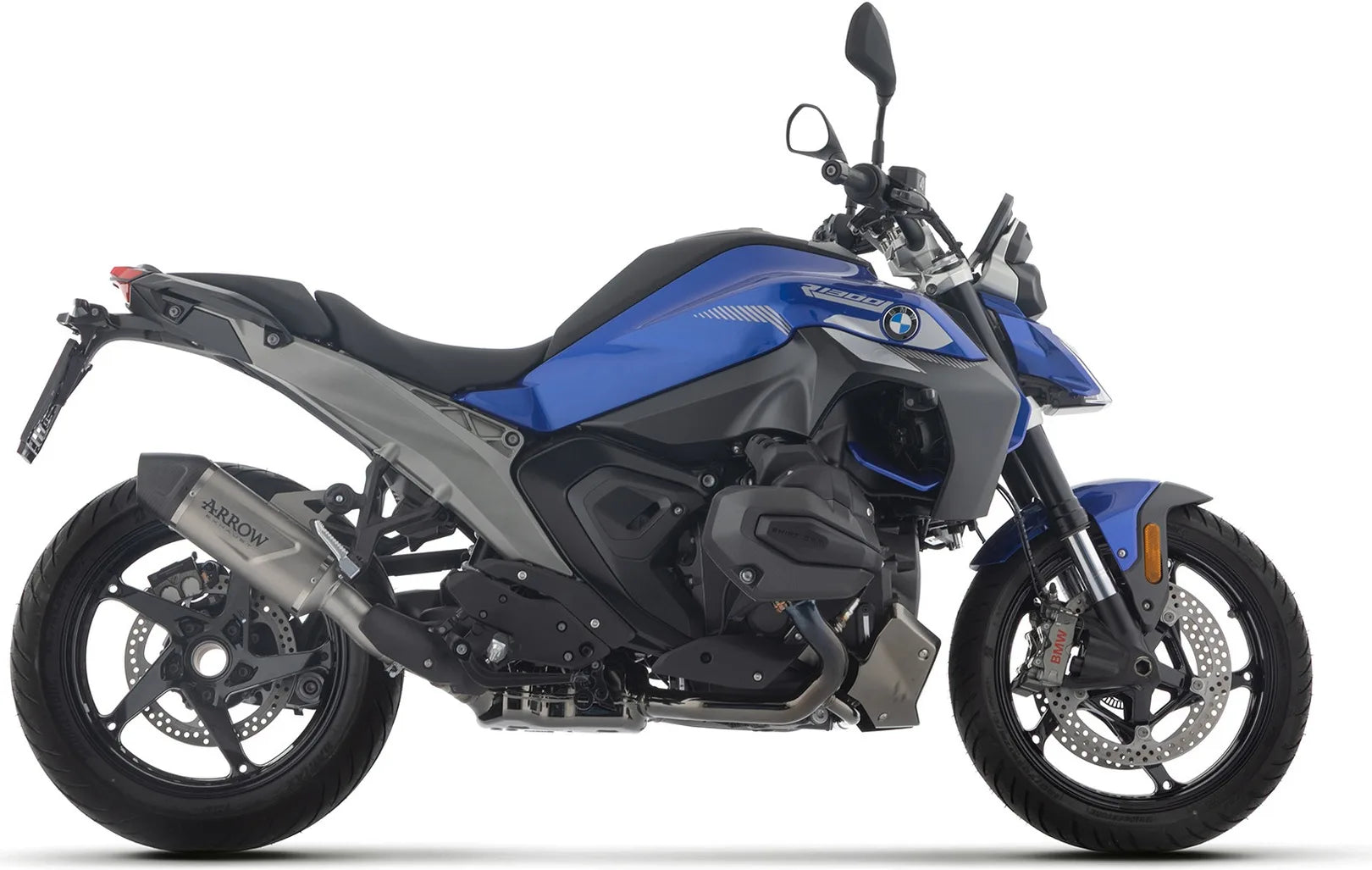 Sistema De Escape Completo Sin Catalizador Y Con Homologación Acústica Indy-Race Evo Aluminio Fondo Carby - Arrow Special Parts Compatible Con Bmw R 1300 (2025-2026)