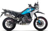 Tubo De Escape Con Homologación Acústica Indy-Race Evo Titanio Fondo Carby - Arrow Special Parts Compatible Con Cfmoto 800 Mt-X (2025-2026)