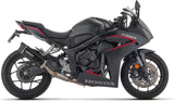 Sistema De Escape Completo Sin Catalizador Y Con Homologación Acústica Indy-Race Evo Aluminio Negro Fondo Carby - Arrow Special Parts Compatible Con Honda Cbr 650 R (2024-2026)