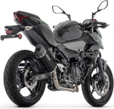 Sistema De Escape Completo Sin Catalizador Y Con Homologación Acústica Indy-Race Evo Aluminio Negro Carbono - Arrow Special Parts Compatible Con Kawasaki Ninja 500 (2024-2026)