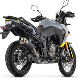 Tubo De Escape Con Homologación Acústica Indy-Race Aluminio Negro Acero - Arrow Special Parts Compatible Con Suzuki V-Strom 800 De (2023-2024)