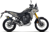 Tubo De Escape Con Homologación Acústica Indy-Race Aluminio Negro Fondo Acero - Arrow Special Parts Compatible Con Yamaha Ténéré 700 (2025-2026)