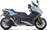Sistema De Escape Completo Sin Catalizador Y Sin Homologación Acústica Indy-Race Titanio Negro Fondo Carby - Arrow Special Parts Compatible Con Yamaha T-Max 560 (2025-2026)