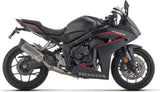 Sistema De Escape Completo Con Catalizador Y Homologación Acústica Indy-Race Evo Titanio Fondo Carby - Arrow Special Parts Compatible Con Honda Cbr 650 R (2024-2026)