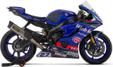 Sistema De Escape Completo Sin Catalizador Y Sin Homologación Acústica Indy-Race Evo Competition Evo Full Titanio Carbono - Arrow Special Parts Compatible Con Yamaha Yzf-R6 (2017-2024)