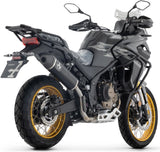 Tubo De Escape Con Homologación Acústica Indy-Race Aluminio Negro Fondo Carby - Arrow Special Parts Compatible Con Voge Valico 625 Dsx (2025-2026)