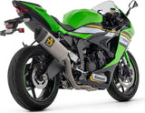 Sistema De Escape Completo Sin Catalizador Y Sin Homologación Acústica Pista Competition Full Titanio Carbono - Arrow Special Parts Compatible Con Kawasaki Zx 6R 636 (2024-2026)
