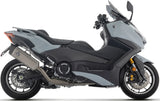 Sistema De Escape Completo Sin Catalizador Y Sin Homologación Acústica Pista Titanio Fondo Carby - Arrow Special Parts Compatible Con Yamaha T-Max 560 (2025-2026)