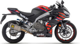 Sistema De Escape Completo Con Catalizador Y Homologación Acústica Pista Titanio Carbono - Arrow Special Parts Compatible Con Aprilia Rs 457 (2024-2025)