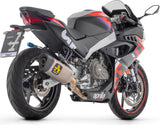 Sistema De Escape Completo Con Catalizador Y Homologación Acústica Pista Titanio Carbono - Arrow Special Parts Compatible Con Aprilia Rs 457 (2024-2025)