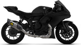 Sistema De Escape Completo Sin Catalizador Y Sin Homologación Acústica Pista Competition Titanio Fondo Carby - Arrow Special Parts Compatible Con Yamaha Yzf R9 (2025)