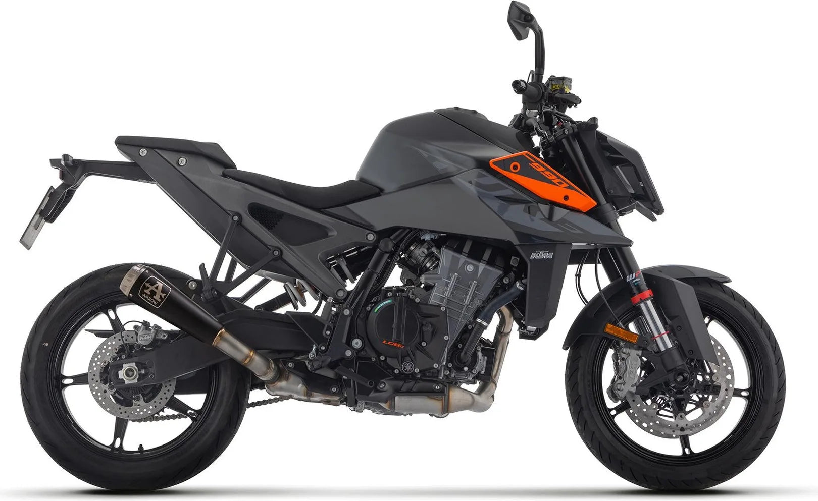 Tubo De Escape Con Homologación Acústica Pro-Race Nichrom Negro - Arrow Special Parts Compatible Con Ktm 990 Duke (2024-2026)
